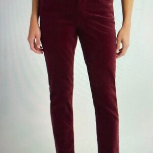 KUT from the Kloth High Rise Burgundy Cords Size 00P